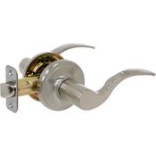 Delaney Shelby Series Privacy Door Lever Set Satin Nickel
