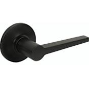 Delaney Tulina Non-Turning One-Sided Dummy Door Lever with Round Rose Black