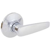 Delaney Single Dummy Door Lever from the Manhattan Series Polished Chrome