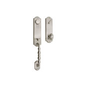 Delaney Traditional Collection Hathaway Series Dummy Door Handle Set Satin Nickel