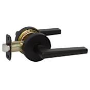 Delaney Vida Privacy Lever with Round Rose Black