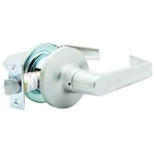 Delaney RH Collection Charlotte Series Grade 2 Privacy Tubular Door Lever Set Brushed Chrome