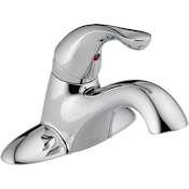 Delta Core Centerset Bathroom Faucet with Push Pop Drain Assembly Chrome