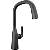 Delta Stryke 1.8 GPM Pull-Down Kitchen Faucet with Magnetic Docking Spray Head Matte Black