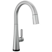 Delta Monrovia 1.8 GPM Single Hole Pull Down Touchless Kitchen Faucet with Touch2O, MagnaTite, Diamond Seal and Touch-Clean Technologies Lumicoat Arctic Stainless