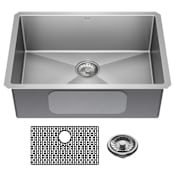 Delta Lenta 26” Undermount 16 Gauge Stainless Steel Single Bowl Kitchen Sink With Accessories Stainless Steel