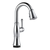 Delta Cassidy Pull-Down Bar/Prep Faucet with On/Off Touch Activation and Magnetic Docking Spray Head Lumicoat Arctic Stainless