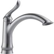 Delta Linden Kitchen Faucet with Optional Base Plate - Includes Lifetime Warranty Arctic Stainless