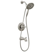 Delta Arvo Monitor 14 Series Pressure Balanced Shower System with Shower Head, Hand Shower, Shower Arm, Hose, and Valve Trim - Rough In Included SpotShield Brushed Nickel