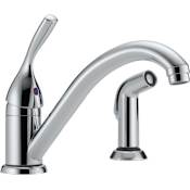 Delta Classic Kitchen Faucet with Side Spray - Includes Lifetime Warranty Chrome