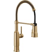 Delta Theodora 1.8 GPM Single Hole Pre-Rinse Pull Down Kitchen Faucet - Includes Escutcheon Champagne Bronze