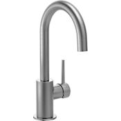 Delta Trinsic Single Handle Bar Faucet with Limited Swivel Spout Arctic Stainless