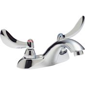 Delta Double Handle 1.5GPM Bathroom Faucet with Blade Handles from the Commercial Series Chrome