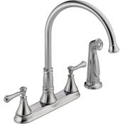 Delta Cassidy Kitchen Faucet with Side Spray - Includes Lifetime Warranty Arctic Stainless