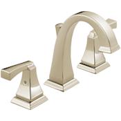 Delta Dryden 1.2 GPM Widespread Bathroom Faucet with Pop-Up Drain Assembly Brilliance Polished Nickel