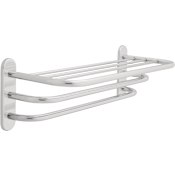 Delta 24" Towel Shelf with Two Bars and Concealed Mounting Chrome
