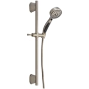 Delta Universal Showering Components 1.75 GPM Multi Function Hand Shower Package - Includes Slide Bar and Hose Brilliance Stainless
