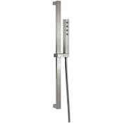 Delta Angular 1.75 GPM Single Function Hand Shower on Slide Bar with Included Hose Brilliance Stainless