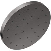 Delta Universal Showering 12" Round 1.75 GPM Single Function Rain Shower Head with H2Okinetic Technology Lumicoat Black Stainless