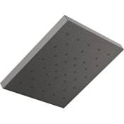 Delta Universal Showering UltraSoak 12" Square 2.5 GPM Single Function Rain Shower Head with Touch Clean and H2Okinetic Technology Lumicoat Black Stainless