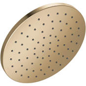 Delta Universal Showering 1.75 GPM Single Function Rain Shower Head with Lumicoat Lumicoat Champagne Bronze