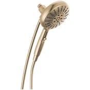 Delta Universal Showering Components 1.75 GPM Multi Function SureDock Hand Shower - Includes Hose and H2Okinetic Technologies Lumicoat Champagne Bronze