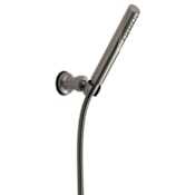 Delta Trinsic 1.75 GPM Single Function Hand Shower Package - Includes Hose and Holder Black Stainless