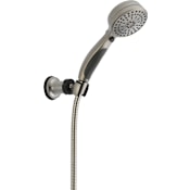 Delta Universal Showering Components 2.5 GPM Multi Function Hand Shower Package with Hose and Wall Holder Brilliance Stainless