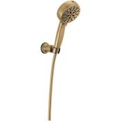 Delta ProClean 1.75 GPM Multi Function Hand Shower - Includes Wall Mount Holder and Hose Lumicoat Champagne Bronze