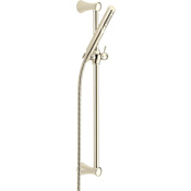 Delta Trinsic 1.75 GPM Single Function Hand Shower Package - Includes Slide Bar and Hose Brilliance Polished Nickel