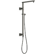 Delta Emerge 26" Angular Shower Column with Hose and Integrated Diverter - Less Shower Head and Hand Shower Lumicoat Black Stainless