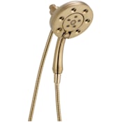 Delta In2ition 2.5 GPM Multi Function 2-in1 Shower Head and Hand Shower Lumicoat Champagne Bronze