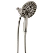 Delta In2ition 1.75 GPM Multi Function 2-in1 Shower Head and Hand Shower Brilliance Stainless