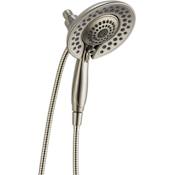 Delta In2ition 2.5 GPM Multi Function Shower Head with Touch-Clean Brilliance Stainless