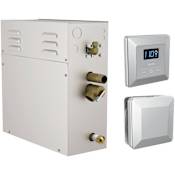 Delta SimpleSteam Steam Shower Generator Package 7.5kW 240v - Includes Control Unit and Steam Head Lumicoat Chrome