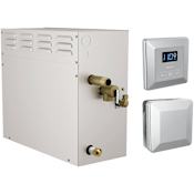 Delta SimpleSteam Steam Shower Generator Package 12kW 240v - Includes Control Unit and Steam Head Lumicoat Chrome