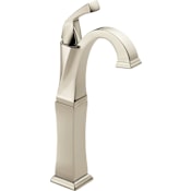 Delta Dryden Single Hole Bathroom Faucet with Diamond Seal Technology Less Drain Assembly Brilliance Polished Nickel