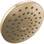 Delta PivotPro 1.75 GPM Single Function Raincan Shower Head with Touch Clean Spray Holes Champagne Bronze
