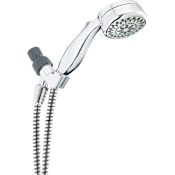 Delta Universal Showering 2.5 GPM Multi Function Hand Shower Package - Includes Hose and Bracket Chrome