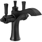 Delta Dorval 1.2 GPM Single Hole Bathroom Faucet with Push Pop-Up Drain Assembly - Limited Lifetime Warranty Matte Black