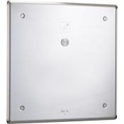 Delta Push Button Hardwire Metering Electronic Shower System with 10" Control Box and Thermostatic Mixing Valve Less Shower Outlet Supply from the Commercial Series Chrome