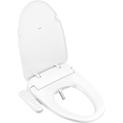 Delta Refresh Standard Elongated Bidet Seat with Fixed Control Panel White