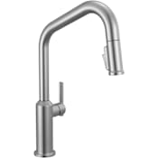 Delta Cordova 1.8 GPM Single Hole Pull Down Kitchen Faucet with Angled Spout Lumicoat Arctic Stainless