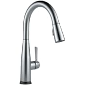Delta Essa VoiceIQ Voice Activated Pull Down Kitchen Faucet with On / Off Touch Activation and Magnetic Docking Spray Head Arctic Stainless