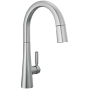 Delta Monrovia 1.8 GPM Deck Mounted Pull Down Kitchen Faucet with DIAMOND Seal, Touch-Clean, and MagnaTite Technologies Lumicoat Arctic Stainless