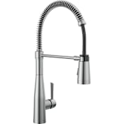 Delta Essa 1.8 GPM Single Hole Pre-Rinse Pull Down Kitchen Faucet - Includes Escutcheon Arctic Stainless