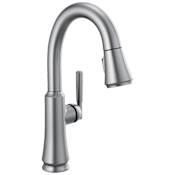 Delta Coranto 1.8 GPM Single Hole Pull Down Bar Faucet with Magnetic Docking Spray Head Arctic Stainless