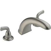 Delta Foundations Deck Mounted Roman Tub Filler Trim Brilliance Stainless