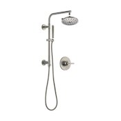 Delta Trinsic Pressure Balanced Shower System with Shower Head, Hand Shower, Slide Bar, Hose, and Valve Trim Brilliance Stainless