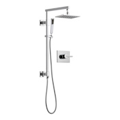 Delta Vero Pressure Balanced Shower System with Shower Head, Hand Shower, Slide Bar, Hose, and Valve Trim Chrome